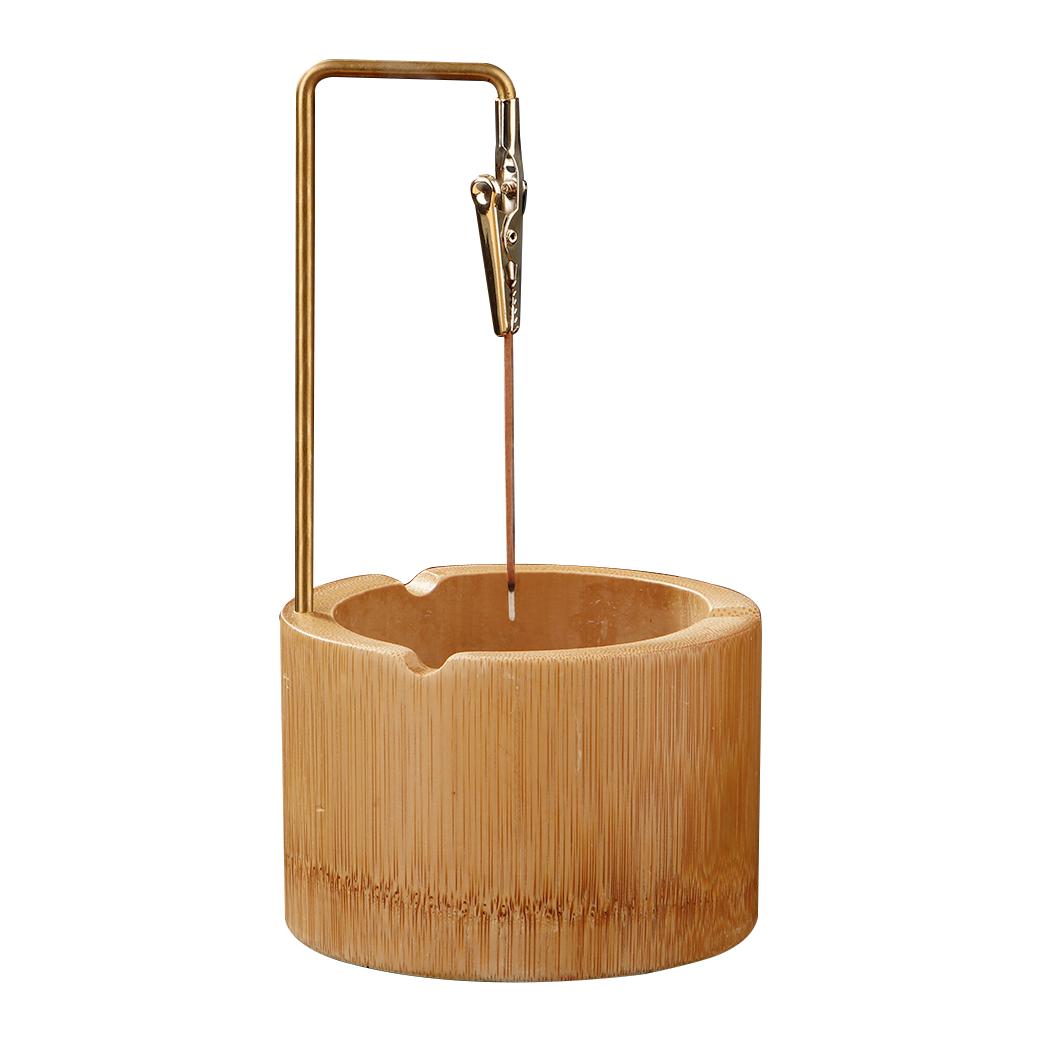 

Натуральная бамбуковая курильница перевернутая пружинная клипса держатель для благовоний тарелка для благовоний улавливатель пепла домашний декор