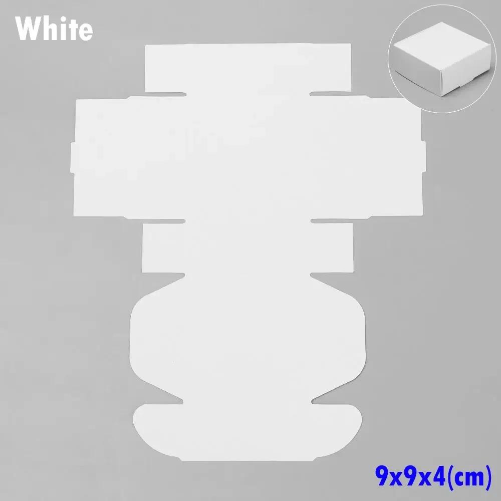 10pcs 9sizes Wedding Event Gift Craft Jewelry Candy Storage Cardboard Package Kraft Paper Box Wrapping