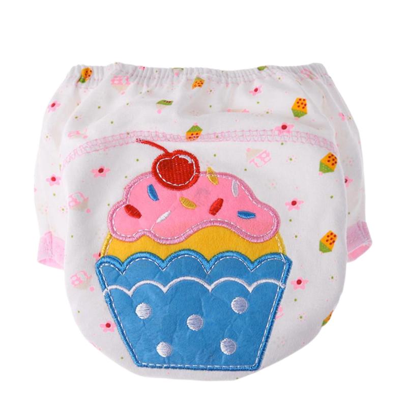 5Pcs Boys Girls Cotton Diaper Nappies Pants Reusable Potty Training Pants Washable Baby Diapers