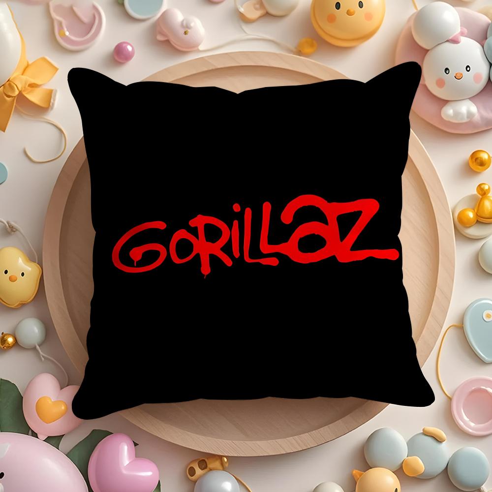 G-GorillazS Band Cushion Cover Home & Car Multi-Scene Pillow Cover - Reversible, Soft & Durable for Daily Use
