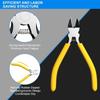1pc 5-Inch Professional Precision Diagonal Cutters, Spring Loaded for Network Cables & Crafts, Durable Sharp Blades
