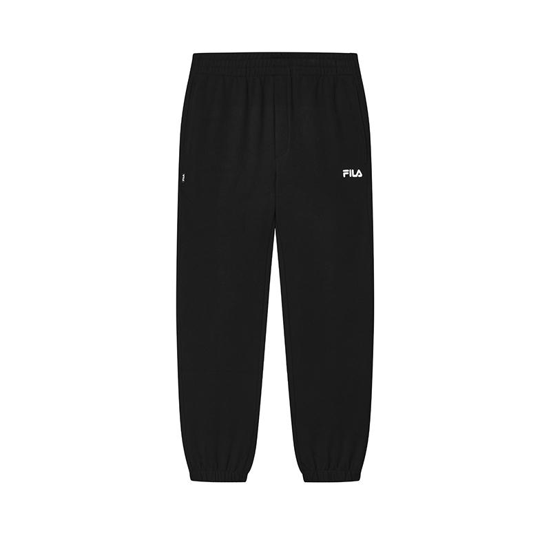 New FILA Knitted Sweatpants Men's Jet Black F11M439605FBK