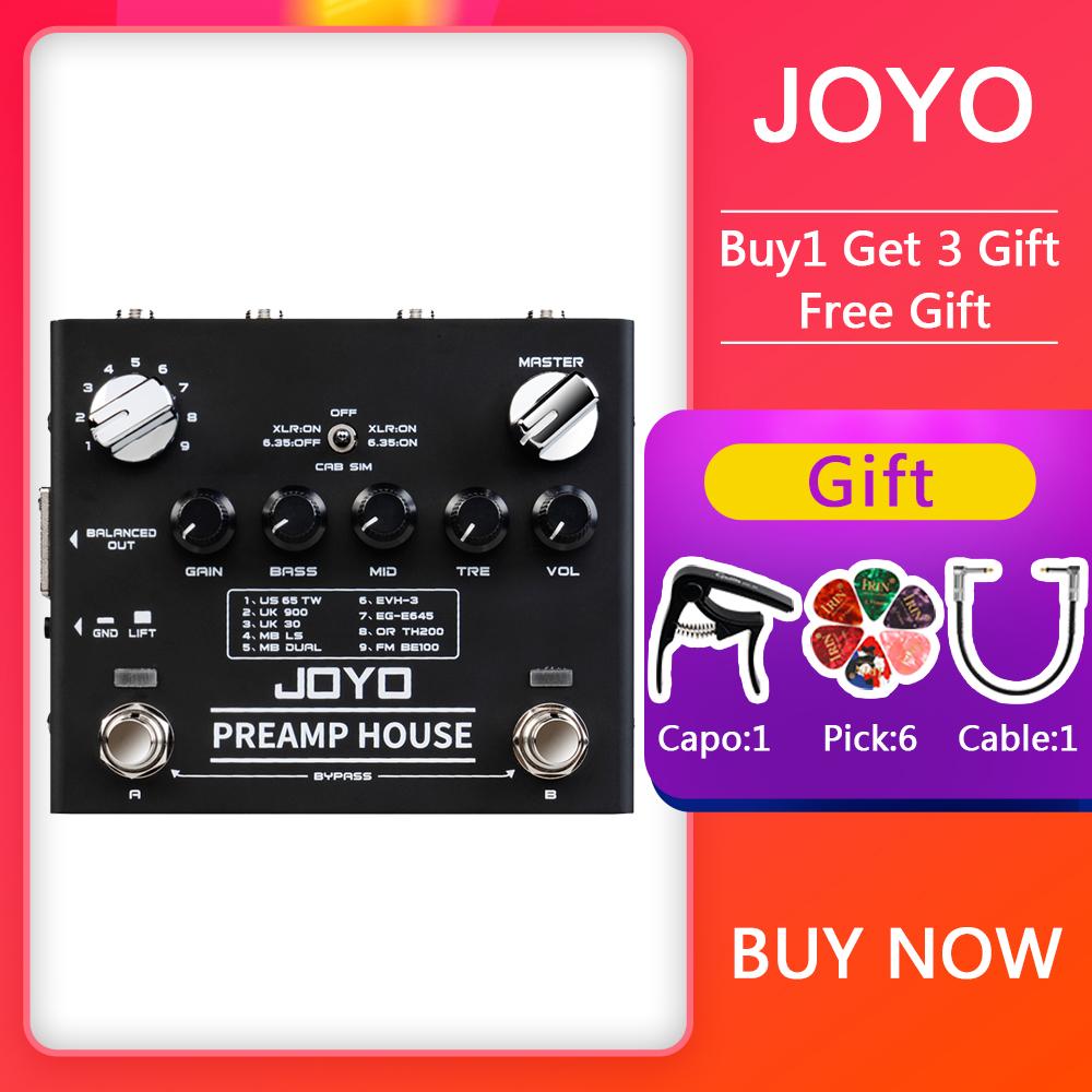 JOYO R-15 Педаль эффектов для электрогитары PREAMP HOUSE Педаль Двухканальный симулятор кабинетов Встроенные предусилители 9 усилителей 18-тональный