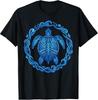 Hawaiian Tribal Sea Turtle Sun Ocean Surfer T-Shirt Design