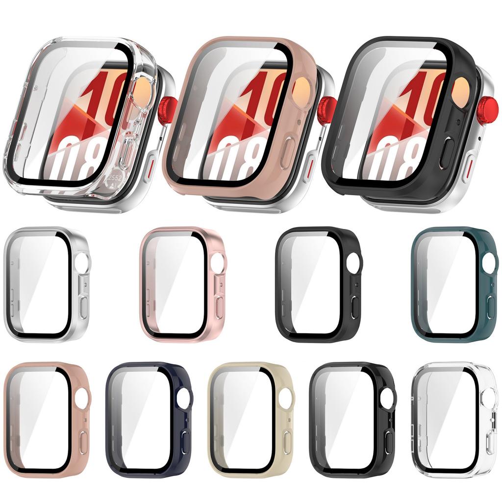 Smartwatch Shell PC Glass Antidust Case Guard For Watch Fit 4 Screen Protector Frame Shell Safe Quick To Attach & Detach