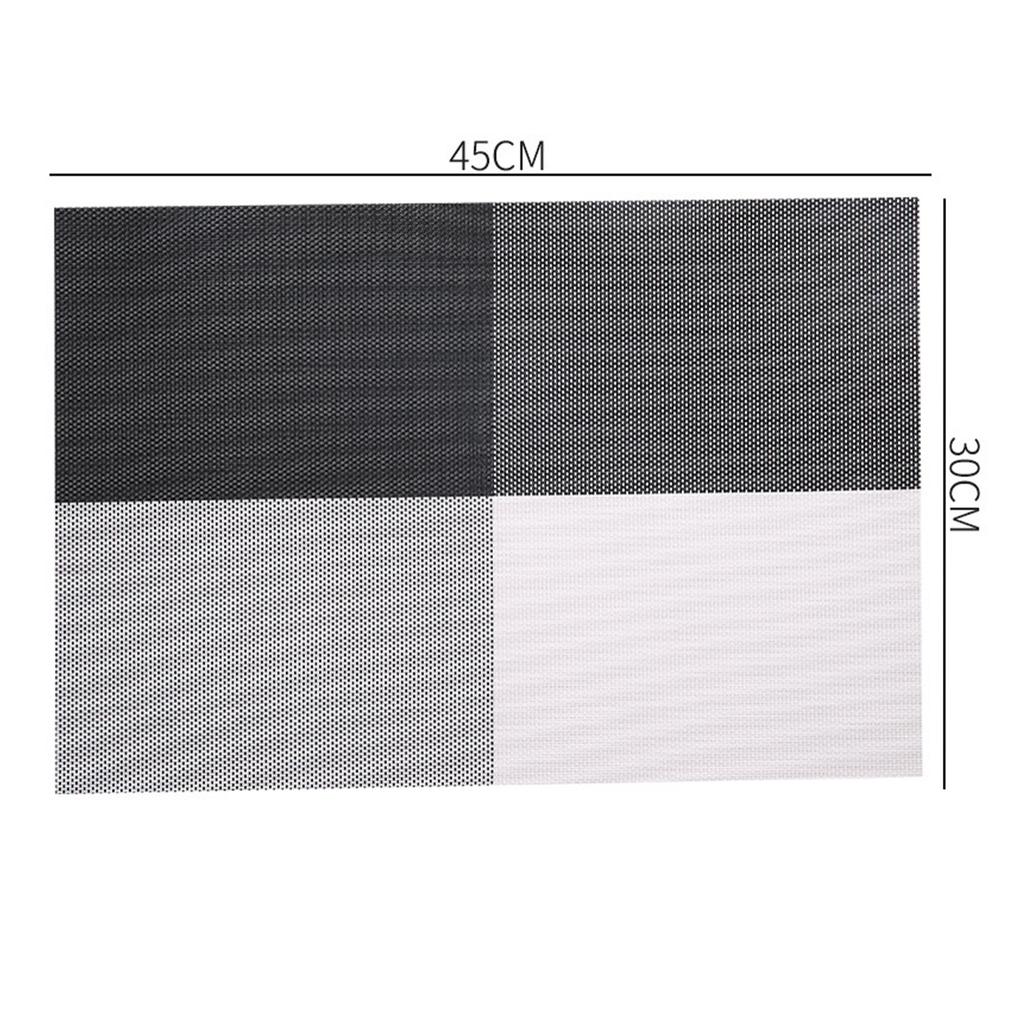 2/4/6Pcs Dining Table Mat Waterproof Weave Disc Pads Bowl Coasters De Cozinha 30*45cm Plate Bar Kitchen Coffee Table Mat 30*45cm