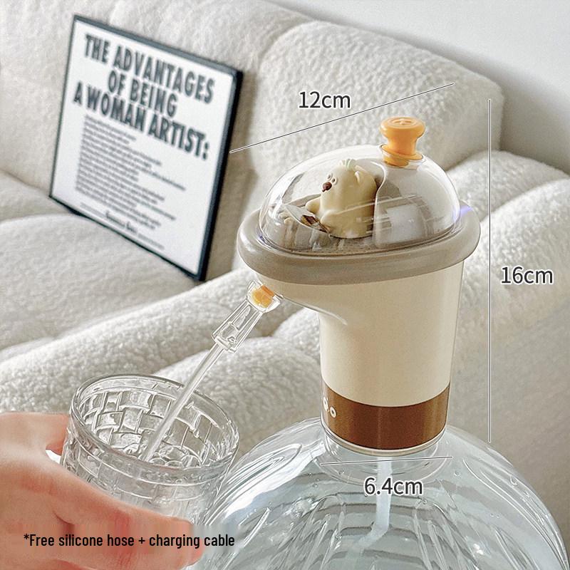 Rechargeable Automatic Electric Water Pump for Bottled Water Dispensers, Home Use, Large Barrels, Pure Water Buckets