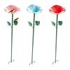 Iron Bird Feeding Dish Creative Bird Water Bowl Flower Shaped Bird Bath  Hummingbird