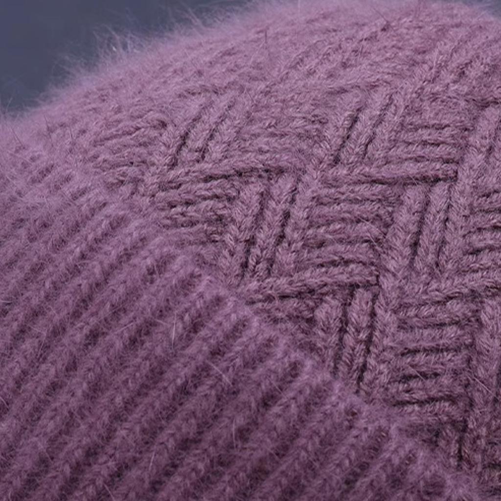 Mittelalte und ältere Menschen Ohr, Älterer Hut, Wintermütze, Kinder Vielseitig, Plüsch Dicke Mutterhut, Warme Strickgarnmütze