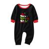 Weihnachtlicher Aufdruck Familien-Passendes Plüsch-Loungewear-Set, Feiertags-Pyjama für Eltern und Kind