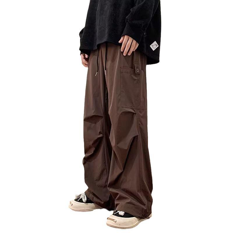 Overalls Men's Spring and Autumn American Retro High Street Trendy Brand Ruffian Handsome Loose Straight Casual Trousers