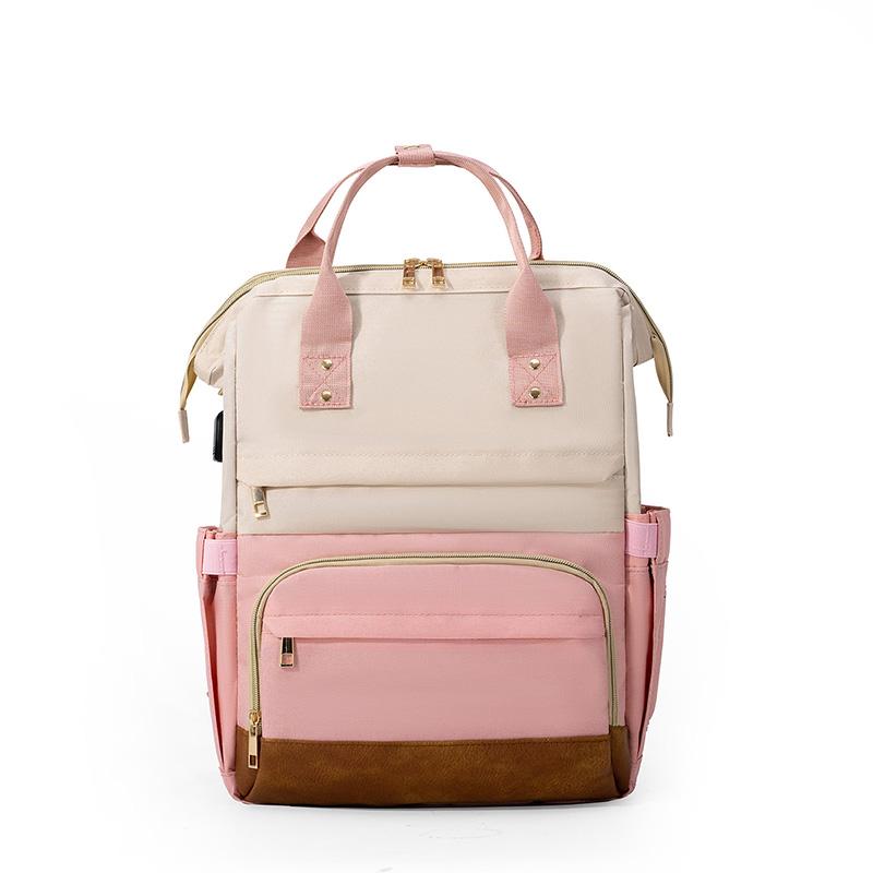 Large Capacity Oxford Mummy Bag Multifunctional Baby Bottle Thermal Insulation Travel Storage Bag Fashion Mummy Bag Hanging Bag