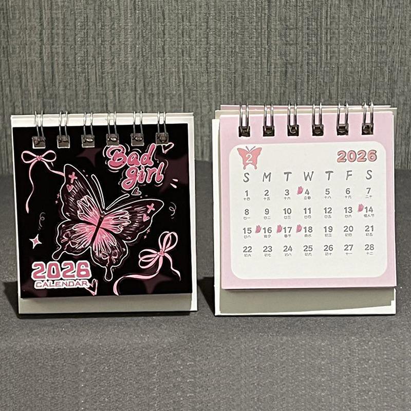 2026 Desk Calendar Yearly Monthly Daily Planner Cute Coil Calendar Yearly Schedule Organizer To Do List Home Office Supplies