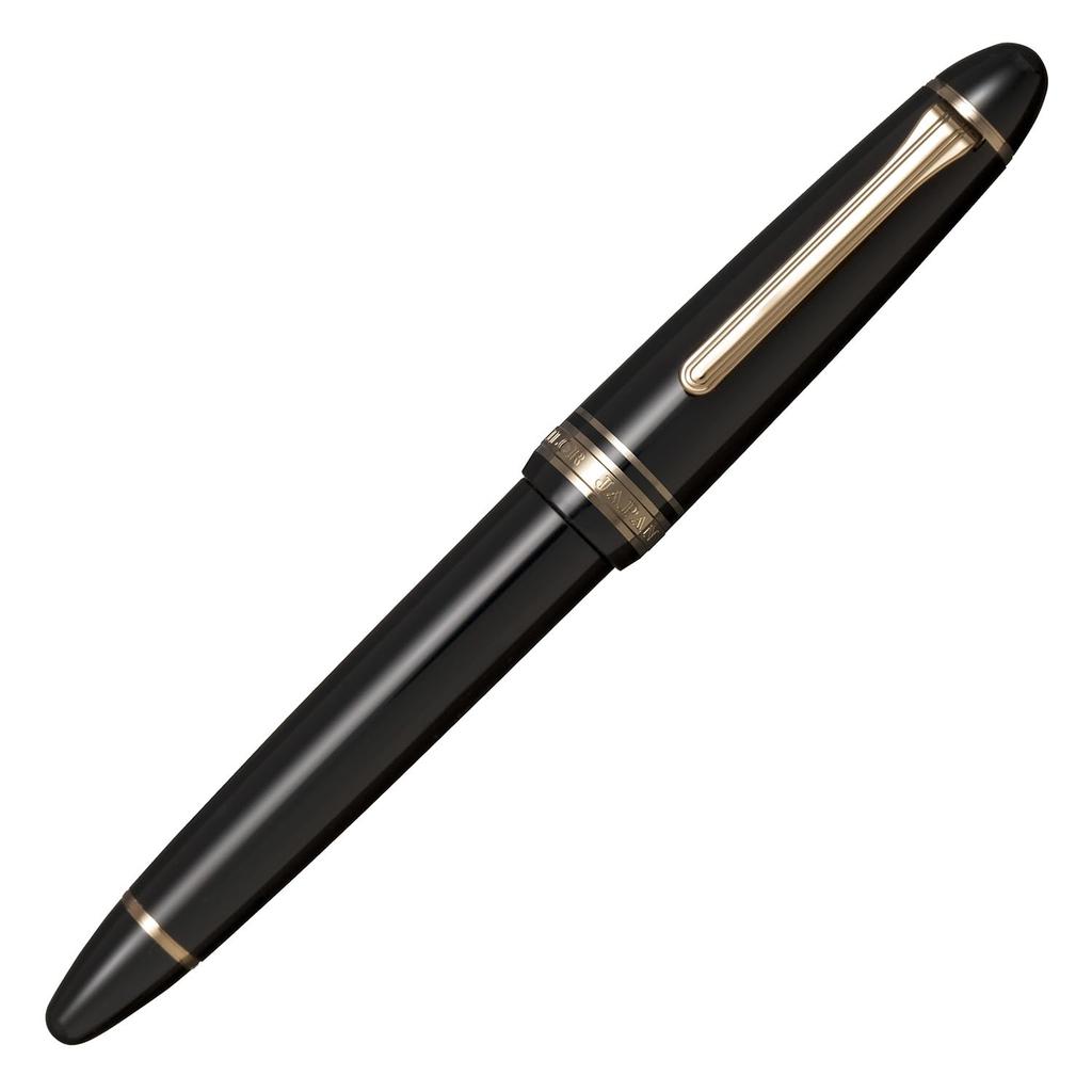 Sailor Profit Casual L Stable Fountain Pen, Clear Black, Medium-Fine Nib, Gold Trim, Made In Japan