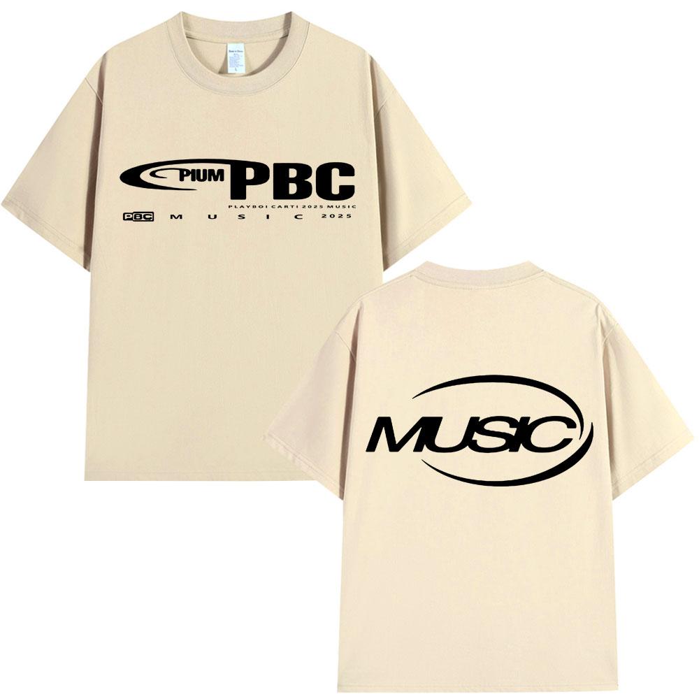 Playboi Carti I Am Music 2025 Album T Shirt Opium Hip Hop Vintage Vară T-shirt Bărbați Femei 100% Bumbac T-shirt Streetwear Cadouri