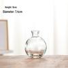 Retro Embossed Transparent Glass Vase: French-Inspired Luxury Home Decor for Living Room