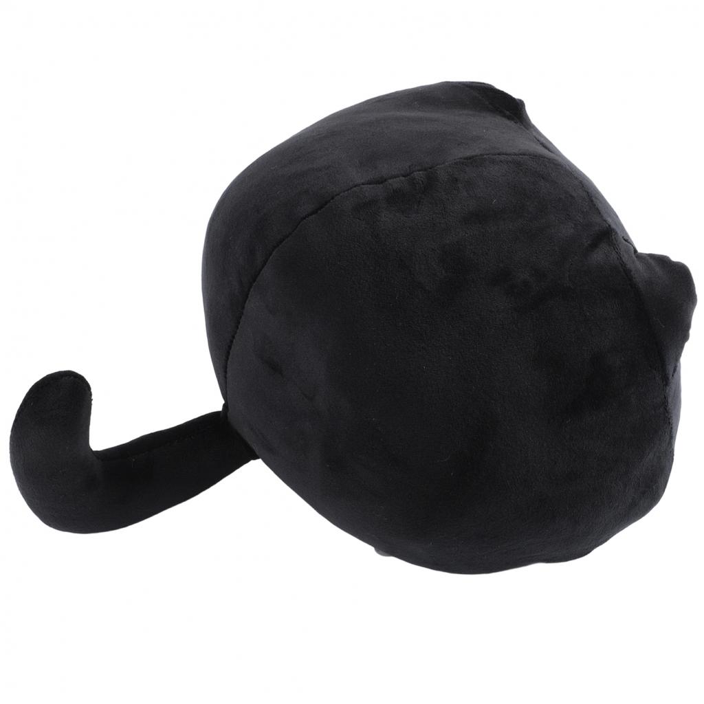 Sofa Dekorasyonu İçin 3D Siyah Kedi Peluş Oyuncak Yastık Sevimli Yumuşak Kedi Tasarımı
