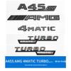 Mercedes AMG A45 CLA45 GLA45 Turbo 4MATIC Emblem Aufkleber