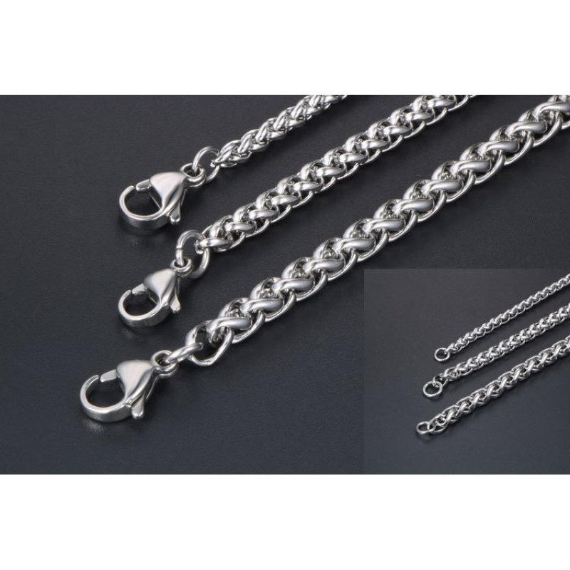 Europäische und amerikanische Männer magische Kielkette Edelstahl Blume blaue Kette Paar Schlüsselbein Halskette Anhänger Zubehör