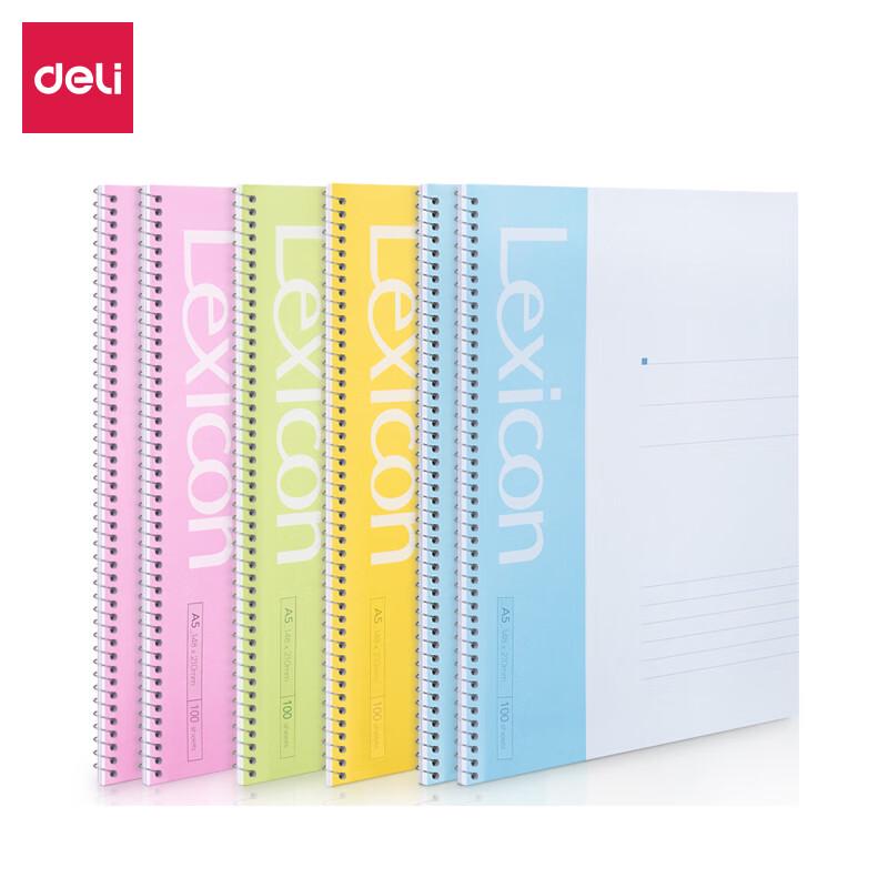 Deli A5 Spiral Notebook Set
