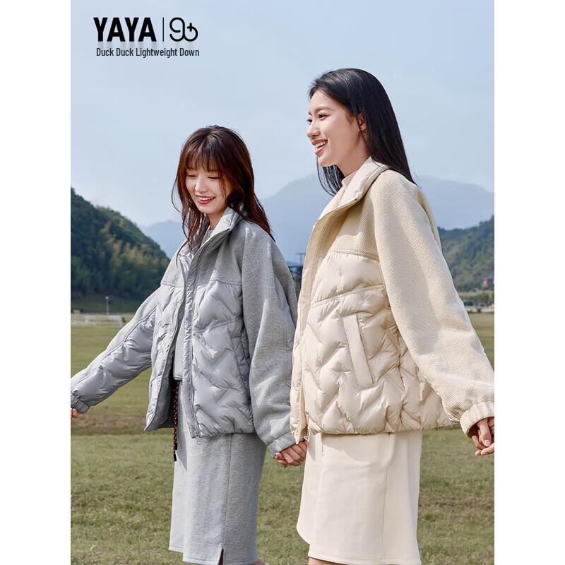 YAYA Women's Lightweight Stand Collar Down Jacket