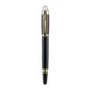 Insert Metal Signature Pen Business Gift Ballpoint Pen Rotating Pen Cap Crystal Head Top Black Ink Logo Printing