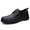 Fashion Handmade Genuine Leather Mens Casual Shoes Antiskid Man Loafers Comfort Walking Shoes All-match Treking Flats Hot Sale Moccasins