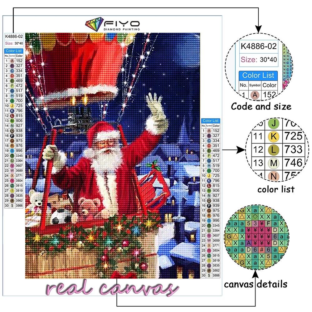 5D Diamond Painting Christmas Tree Santa Snowman DIY Diamond Embroidery Rhinestone Home Decoration