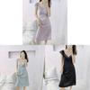 Ice Silk Slip Dress For Women With Vneck And Padding For Sleep And Lounge
