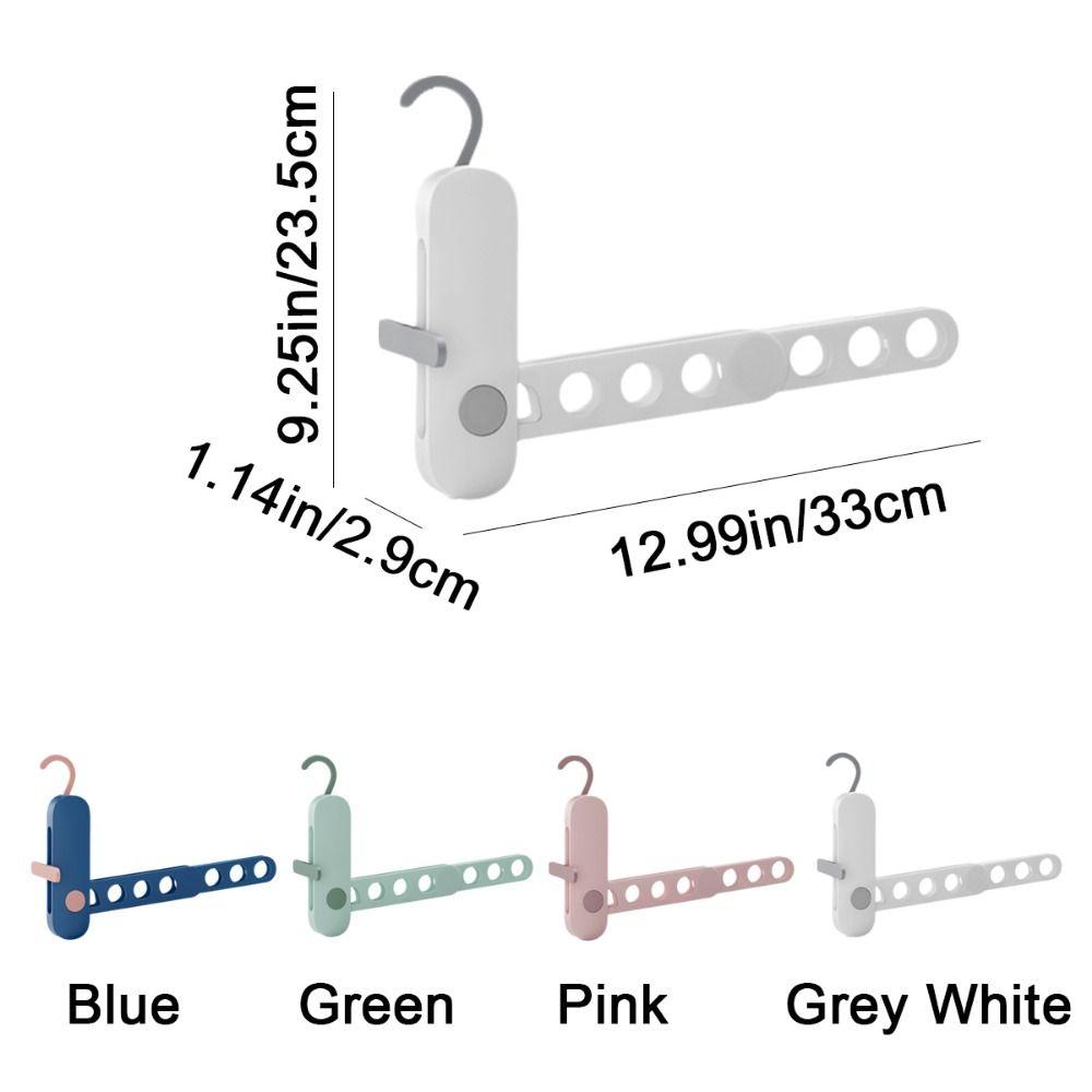 2Pcs Plastic Folding Clothes Hanger Rack 7 Holes Clothes Drying Rack  Hotels