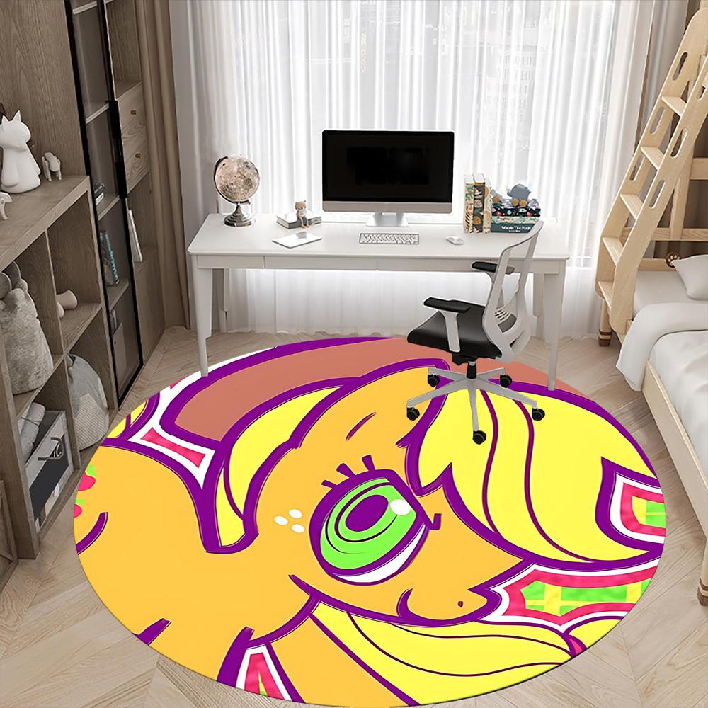 My Little Pony Office Round Area Rug, Under Office Chairs Bedroom Living Room Home Decor a1022228