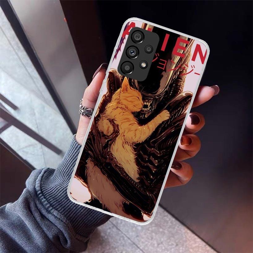 Cool A-Alien X-Xenomorph Phone Case For Samsung Galaxy A12 A52S A42 A32 A22 A51 A50 Note 20 Ultra 10 S10 Plus A71 A70 A31 A30 A1