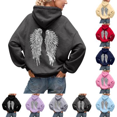Women's Casual Round Neck Long Sleeve Sweatshirt Print Sweatshirt