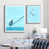 Abstract Minimalist Swimming Pool Holiday Illustration Office Decor Canvas Painting Wall Art Picture Poster Print Home No Frame
