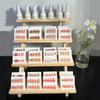 1 Pc Wooden Tiered Storage Display Rack, 3.14 X 11.81 In, for Jewelry, Lipstick, Perfume and Cosmetics, 2/3/4 Layer Options