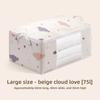 Cubic Fabric Storage Bag For Comforters And Clothes With Dustproof Design For Bedroom Organization