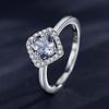 Tancise Classic 925 Sterling Silver  Zircon Ring Ladies Jewelry Wedding Promise Party Gift