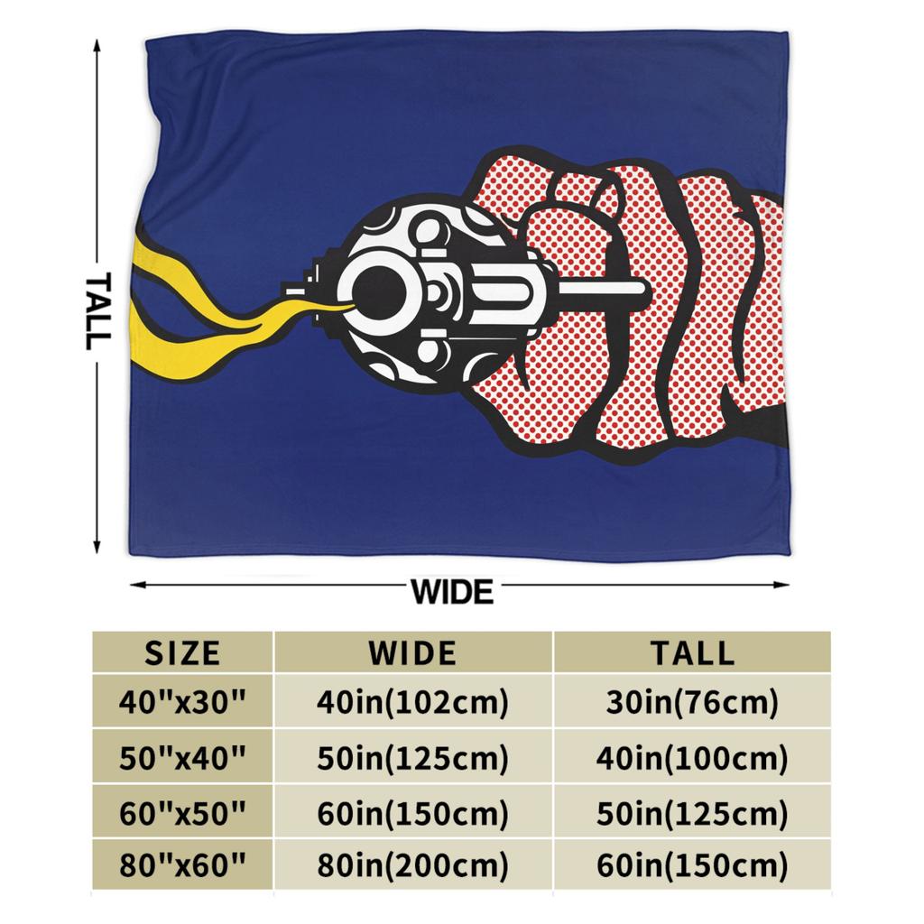 Roy Lichtenstein Pop Art Blanket Soft Warm Graphic Plush Bedding Throws For Outdoor Travel Office Flannel Bedspread Bed Cover