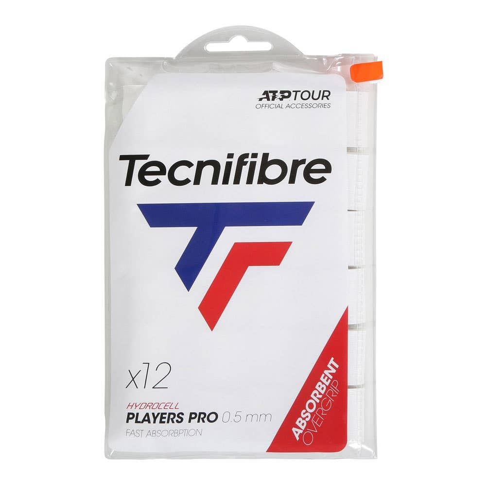Tecnifibre ATP Pro Player Overgrip, 12-Pack, White