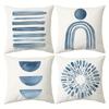 Blaue abstrakte Muster Aquarell Kissenbezüge Muster Kissenbezug Geeignet für Sofa Schlafzimmer Auto Kissenbezug