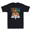 Today Not Jesus Satan Goat Satanic Rainbow Satanism Vintage Men's Cotton T-Shirt Unisex T-Shirt