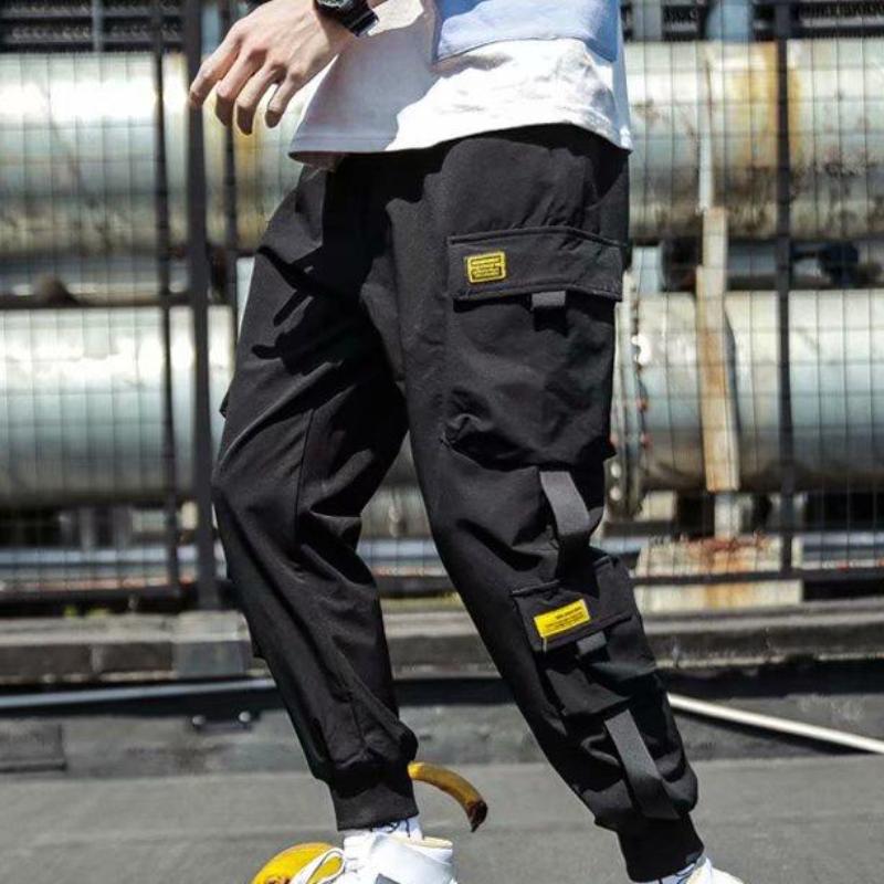 Work Pants Men's Summer Hip Hop Sports Men's Pants Trend Loose Bundle Foot Casual Long Pants