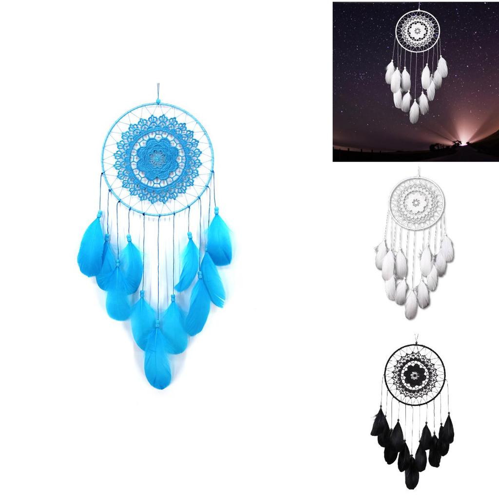 Handcrafted Dreamcatcher With Feathers Artistic And Wall Hanging For Bedroom