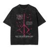 Hot Game Peripherals Bloodborne Darks Souls Graphic Print TShirt Streetwear Vintage Washed Cotton Top Oversized Summer New Tees