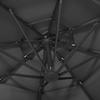 vidaXL Parasol with Aluminum Pole 4-Layered Anthracite 3x3 M