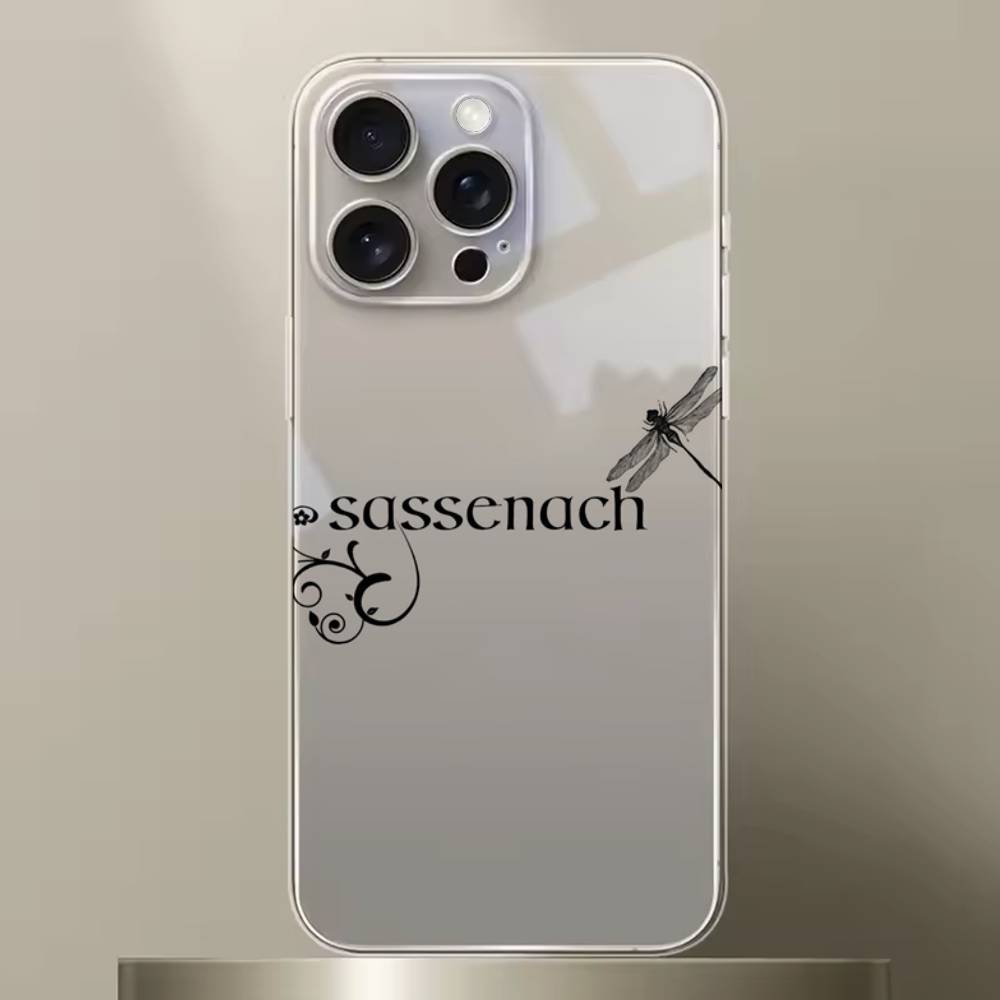 

Outlander Sassenach Phone Case For iPhone 16,15,14,13,12,11 Plus,Pro,Max,XR,XS,X,7,8 SE,Mini Transparent Silicone Soft iPhone14