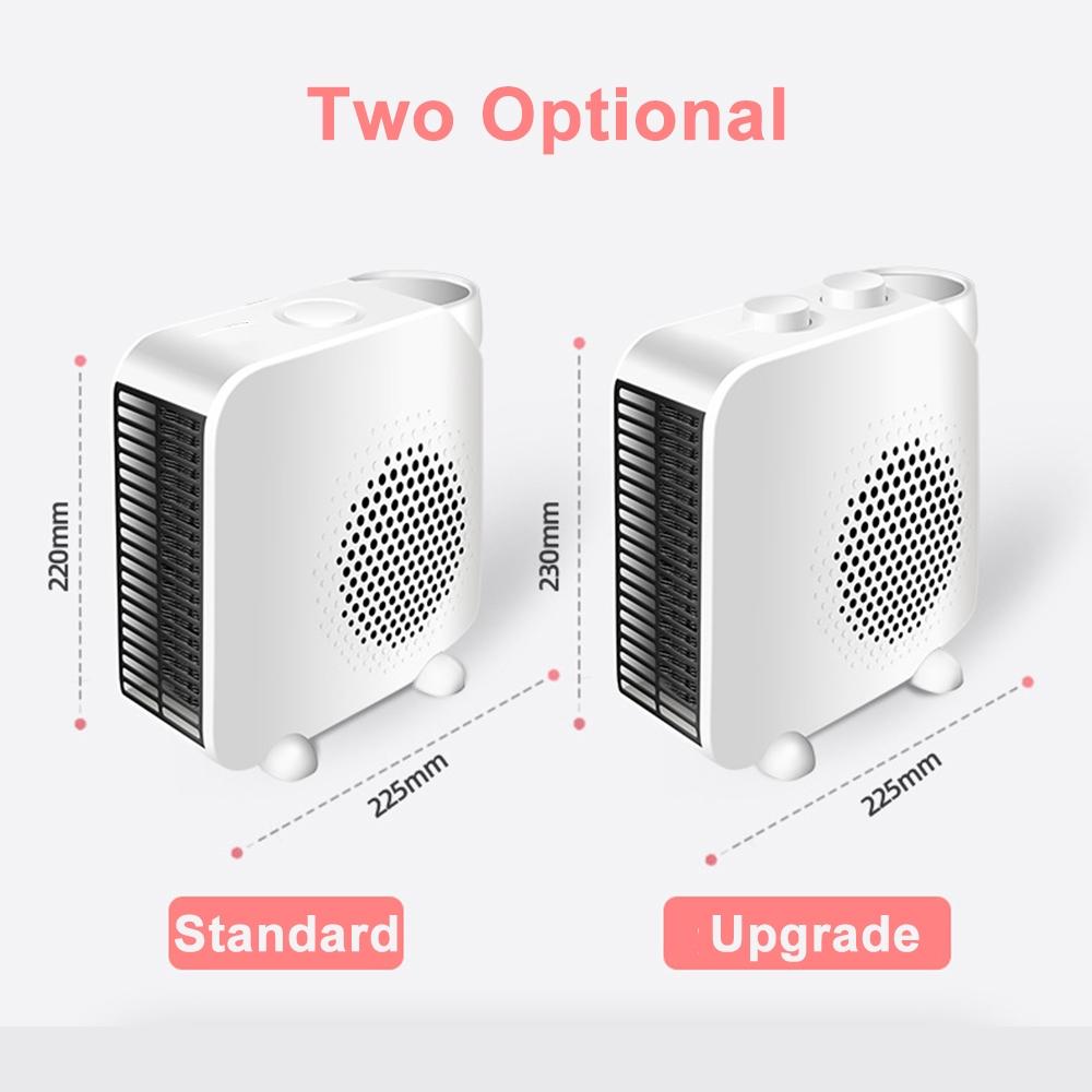 2000 W Mini-Heizlüfter, energiesparende elektrische Heizungen, für Zuhause, Innenbereich, Tisch, tragbarer Wärmer, leise Heizungen, Temperaturregelung, Upgrade 220 V