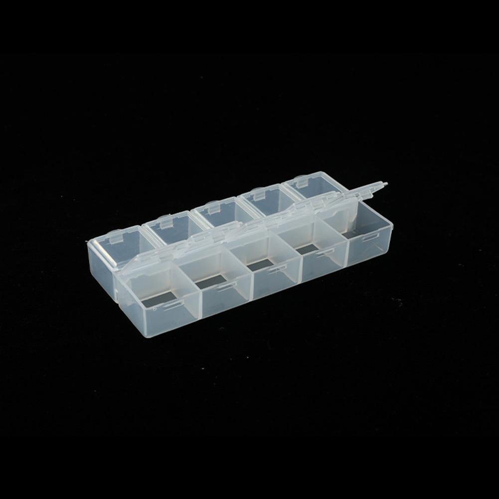 Practical 10 Grids Plastic Storage Box Perfect for Craft Parts and Chips
