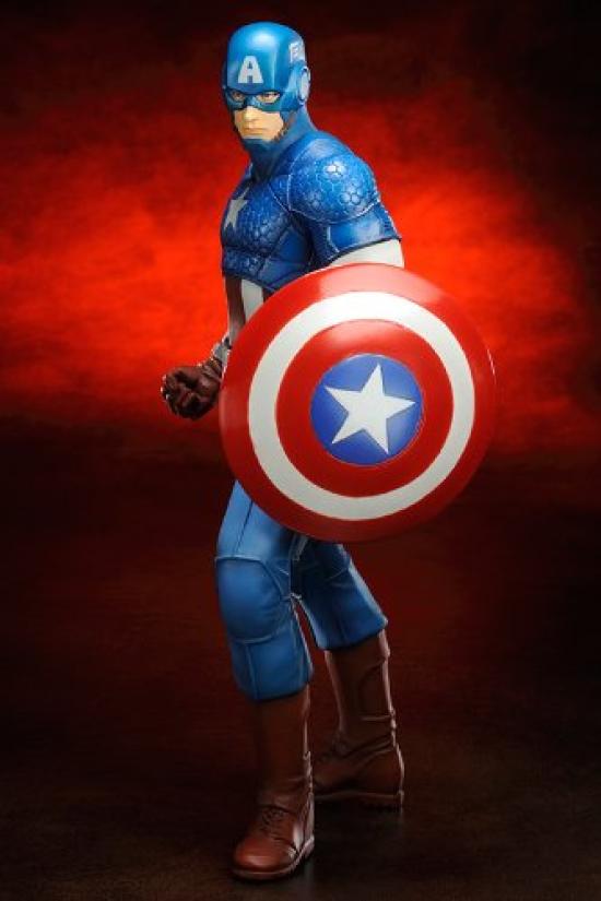 Kotobukiya AVENGERS MARVEL AVENGERS Captain America MARVEL Scale PVC Painted Finished Figure NOW! ARTFX+ NOW! 1/10