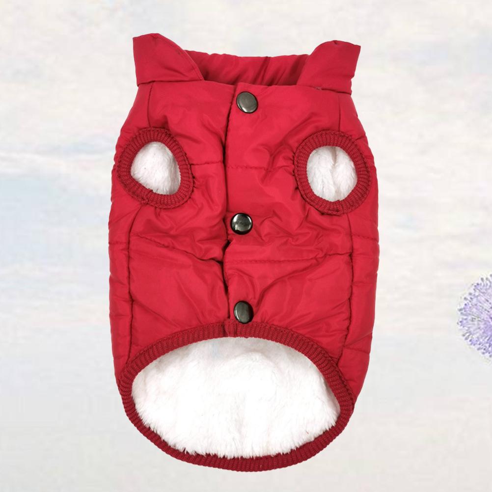 Winter Dog Warm Coat for Pets Soft Thick Vest Button Puppy Jacket Cats Jackets Pet Coat For Pets Winter Waistcoat